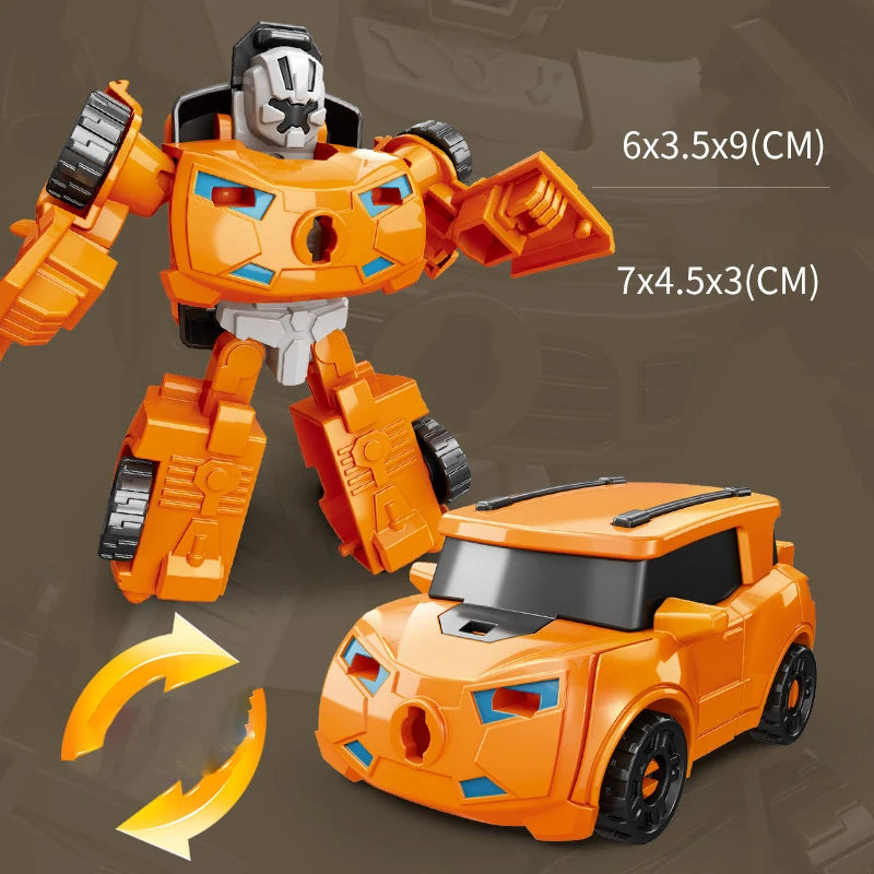 5-in-1 Transforming Alloy Car: Fun Robot Puzzle Toy for Kids