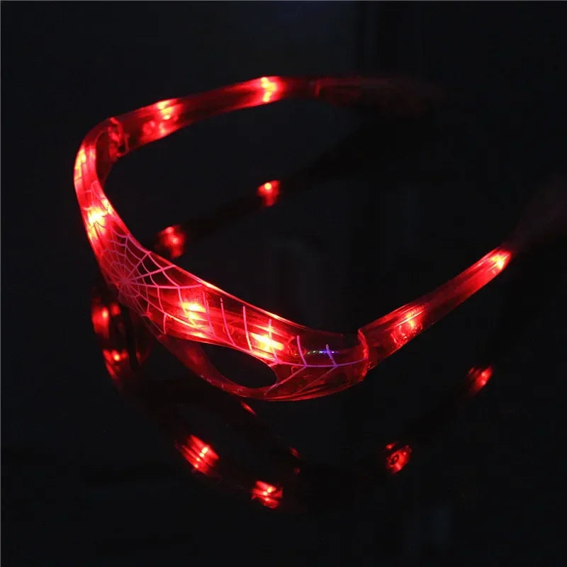 Marvelous LED Spiderman Glasses: Glow in the Dark Anime Sunglasses for Kids – Perfect Party Gifts