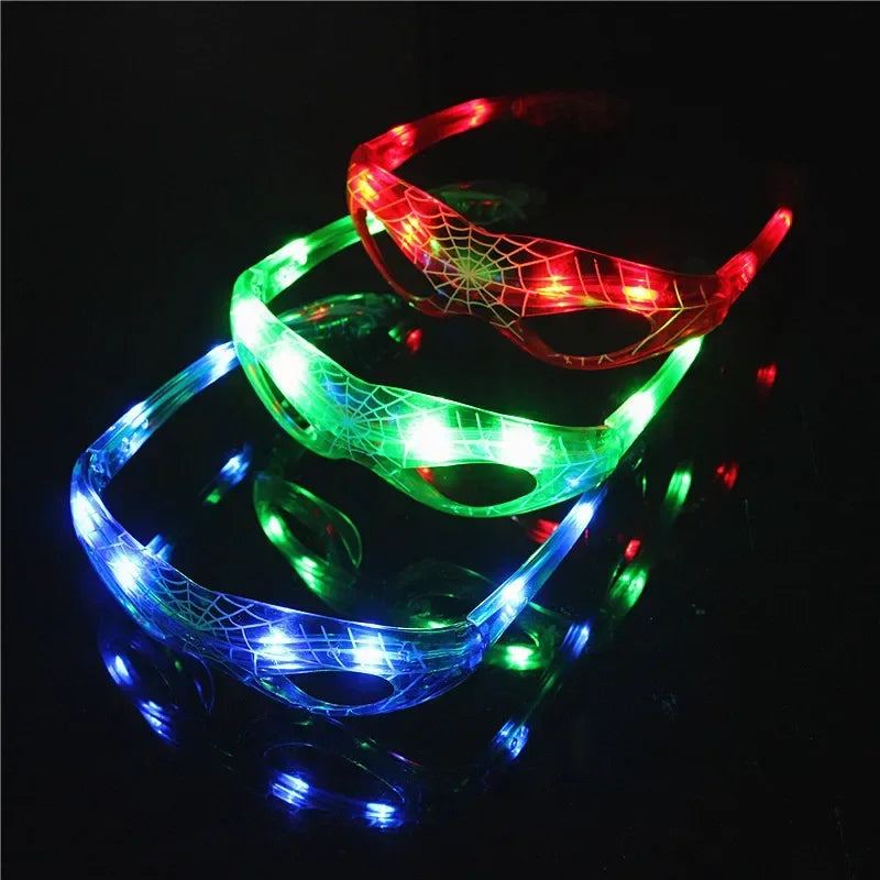 Marvelous LED Spiderman Glasses: Glow in the Dark Anime Sunglasses for Kids – Perfect Party Gifts