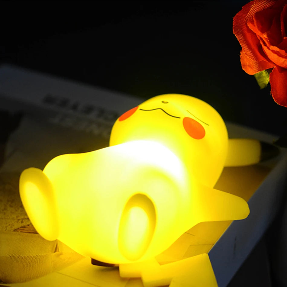 Adorable Pikachu Night Light – Cute Anime-Inspired LED Lamp for Bedrooms, Bedside Tables, and Desks. Soft, Kawaii Glow Perfect for Room Decoration!