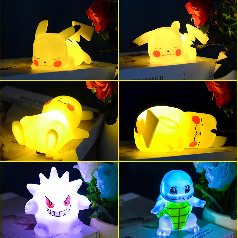 Adorable Pikachu Night Light – Cute Anime-Inspired LED Lamp for Bedrooms, Bedside Tables, and Desks. Soft, Kawaii Glow Perfect for Room Decoration!