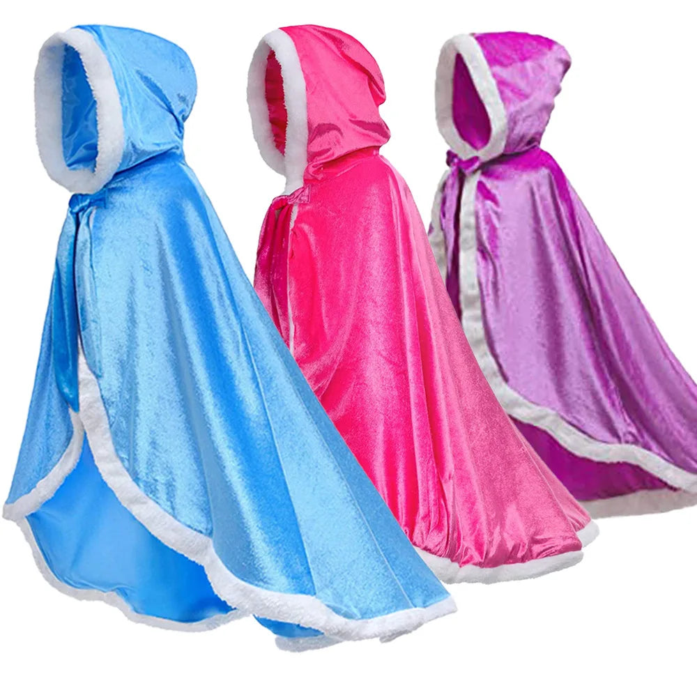 Disney Frozen Elsa Velvet Cloak Costume for Girls