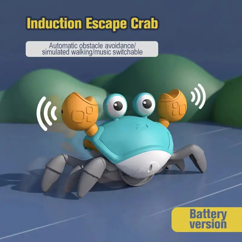 Funny Kids Induction Escape Crab Crawling Toy Baby Electronic Pets Musical Toys Educational Toddler Moving Toy Christmas Gift