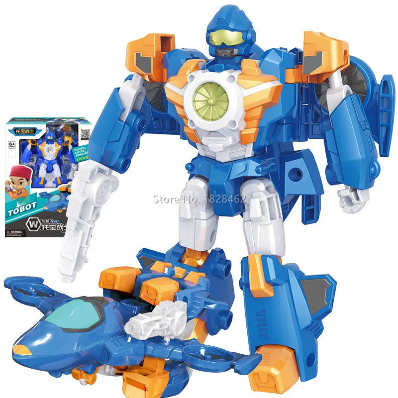 Mini Tobot Transformation Robot Toys Korea Cartoon Brothers Anime Tobot Deformation Car Airplane Toys for Children Gift