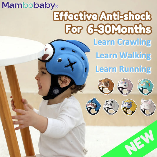 Mambobaby Anti-Shock Baby Helmet – Toddler Head Protector Headgear for Infants Learning to Crawl or Walk, Prevents Injuries from Falls or Bumps.